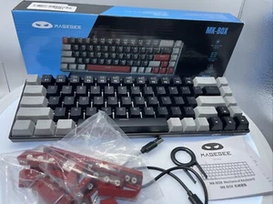 MageGee Portable Mechanical Gaming Keyboard MK-Box Backlit Compact 68 (12x4”) - Picture 1 of 16