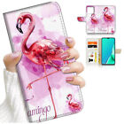 ( For Iphone 14 Pro Max ) Wallet Flip Case Cover Aj24392 Flamingo