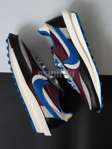 Nike LD Waffle sacai Undercover Night Maroon Team Royal - UK12 - Brand New - Picture 1 of 9