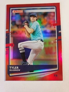 2020 Donruss Holo Red Tyler Glasnow card # 151 Tampa Bay Rays - Picture 1 of 1