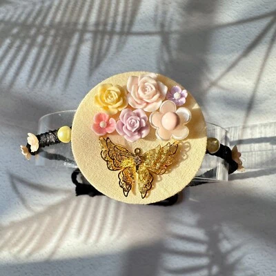 Diadema Hanbok Coreana Hecha a Mano Tradicional con Caja (Serie Jarabe) BORAUNNII Foto 1 de 4