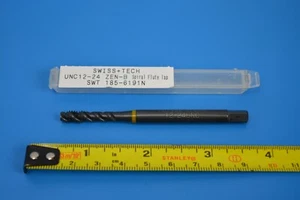 SWISS+TECH 12-24 UNC HSS Spiral Flute Tap - Picture 1 of 2