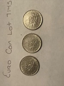 1960s x 3 FRANCE 1 FRANC COIN - FREE SHIPPING - Picture 1 of 4