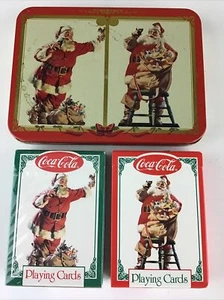 Weihnachtsmann Coca-Cola Coke neue Spielkarten in Dose. Nostalgie - Bild 1 von 11
