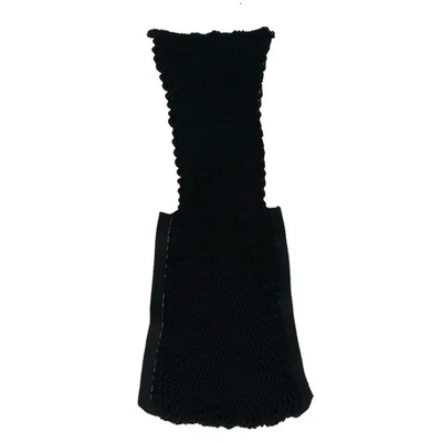 Auténtico bolso de mano pequeño tejido plisado Issey Miyake negro vintage Foto 1 de 4