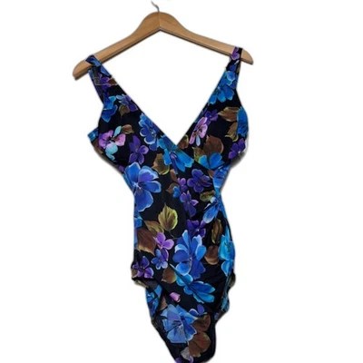 Miraclesuit One Piece swimsuit NWT Size 16 Tropical Shaping Slimming Modest Mom - Image 1 of 3