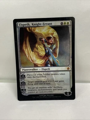 MtG Elspeth vs. Tezzeret Elspeth, Knight-Errant FOIL. LP - Image 1 of 4