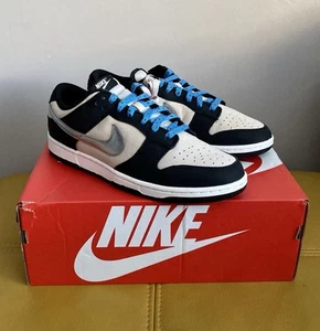 🔥Brand New Nike Dunk Low Retro Trainers W Starry Laces Light Bone Black UK 9🔥 - Picture 1 of 6