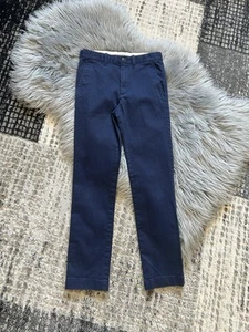 J. Crew Crewcuts Boys Navy Skinny Chino Pants Size 8 - Picture 1 of 4