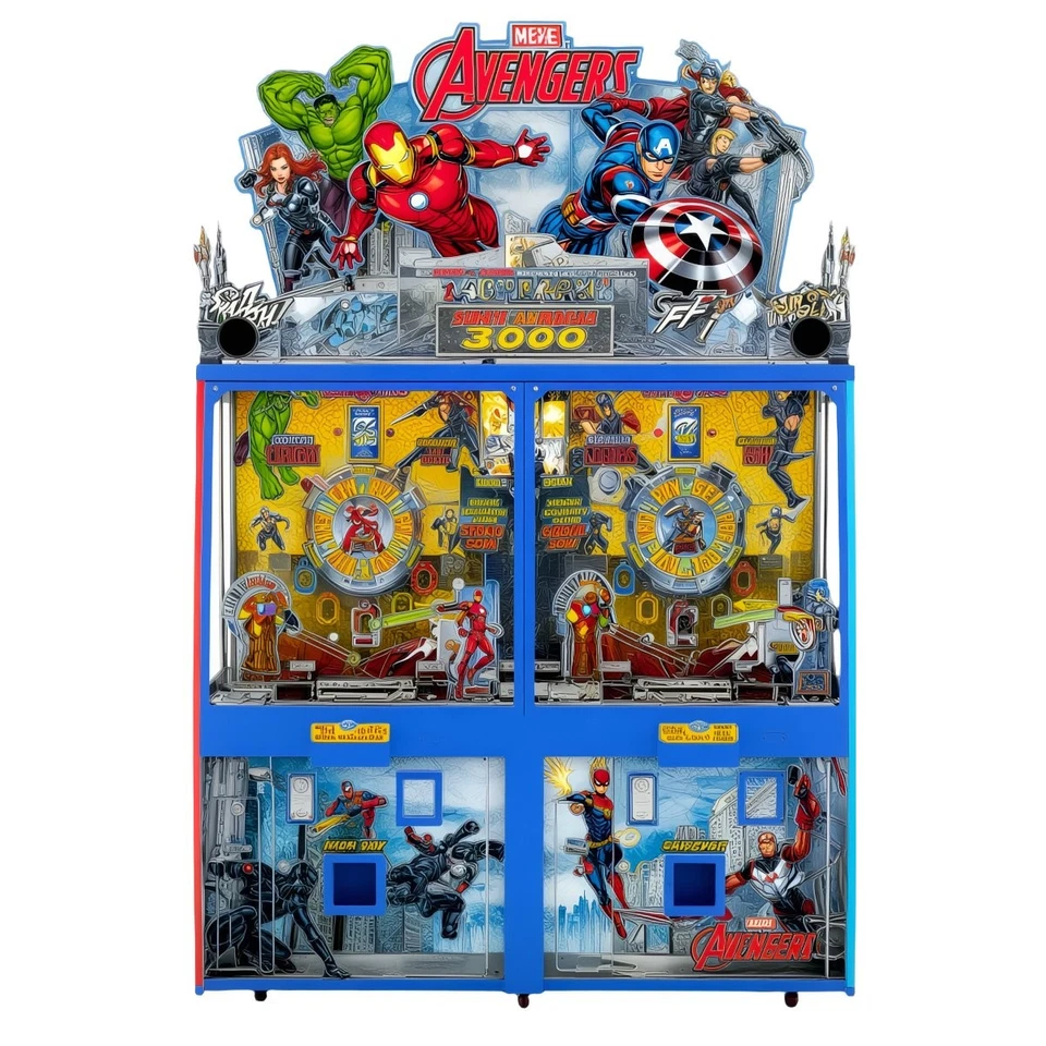 Andamiro Marvel Avengers Coin Pusher Ticket Redemption Game - 2 Player with Card - Image 1 of 1