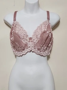 Wacoal 38DD Bügel-BH Embrace Spitze rosa Haken & Ösen Gr. #65191 - Bild 1 von 17