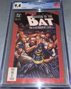 Batman Shadow of the Bat 1 CGC 9.4 1st Victor Zsasz Arkham Key Graded Comic - Bild 1 von 2