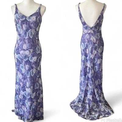 Vintage Lavender Rose Prom Dress 7/8 - Image 1 of 4