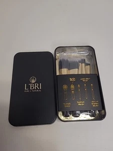 L'BRI 5 Piezas Mini Juego de Cepillos con Estuche de Viaje NUEVO - Imagen 1 de 8