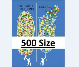 Rete di rilascio per palloncini misura 200/500 10 pollici palloncini in lattice rete accessori per palloncini... - Foto 1 di 6