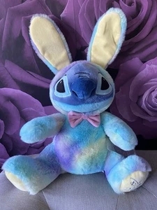 Disney Store Lilo And Stitch Easter Bunny Stitch Wearing Bow Tie Cuddly Soft Toy - Picture 1 of 3