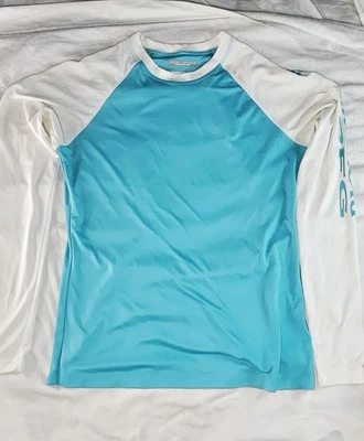 Camisa de protección solar Columbia PFG para mujer talla S verde/blanco pesca omni-sombra Foto 1 de 3