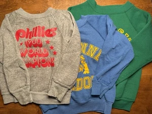 Vintage Kids Sweatshirt Bundle Size 6–8 – Oregon, Bulldogs, Phillies (3 Pieces) - Picture 1 of 4