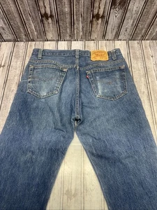 Jeans Levi's Denim 501 vintage anni 80 bottoni mosca 34x30 (33x29) USA classico usato in ottime condizioni - Foto 1 di 10