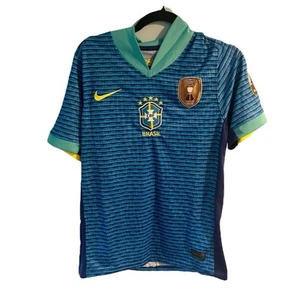 Maglia Nike Uomo Small Brasile 2024 Match Away Copa America Campeón Calcio Calcio Calcio - Foto 1 di 9