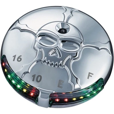 Kuryakyn Zombie LED Fuel and Battery Gauge - Chrome 7357 - Image 1 of 4