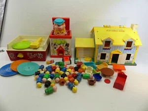 (rif288) Lotto Job giocattoli e figurine vintage Fischer Price - Foto 1 di 7