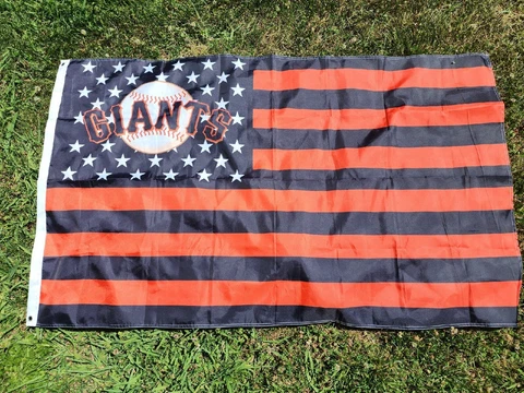 SAN FRANCISCO GIANTS STARS AND STRIPES 3'X5' DELUXE FLAG Cover