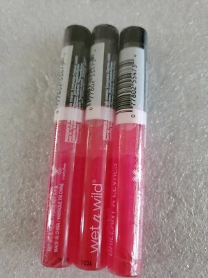 Wet n Wild MegaSlicks Lip Gloss #547C Cotton Candy Lot Of 3 Sealed - Image 1 of 2
