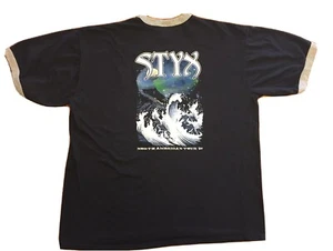 Vintage Styx North American Tour 2004 Ringer Rock Konzert T-Shirt Gr. XL blau - Bild 1 von 10