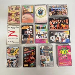 Cassette Compilations Lot Los Bukis Los Temerarios Thalia Tejano Pop Cumbias - Picture 1 of 8