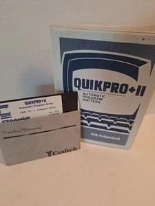 QuikPro+II Automatic Program Writer Vintage IBM PC Software Disk & Manual 1982 - Picture 1 of 5