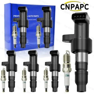 Paquete de 6 bobinas de encendido y bujías para Jaguar X-Type S-Type 2003-08 3,0 L UF435 Foto 1 de 4