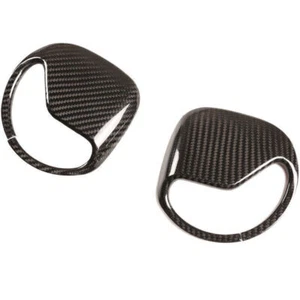 Dry Carbon Fiber Seat Belt Buckle Adjust Cover Trim For Defender 110 2020-2022 - Foto 1 di 10