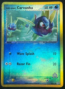 Pokémon GCC Team Aqua's Carvanha EX Team Aqua 48/95 Olo inverso leggermente giocato - Foto 1 di 19
