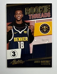 2018-19 Panini Absolute Jarred Vanderbilt Rookie Threads Relic 9/75 AR86 - Foto 1 di 2