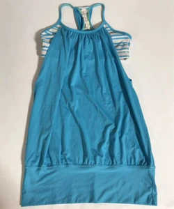 Camisa de yoga atlética sin mangas con espalda de corredor azul para mujer Lululemon talla 4 - Imagen 1 de 5
