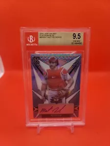 Leaf Valiant Mat Nelson XRC 2021 automático azul platino/35 rojos BGS 9,5 - Imagen 1 de 2