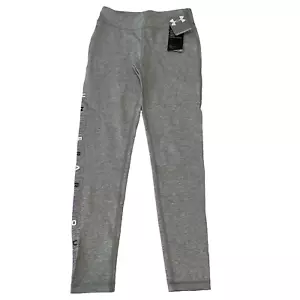 Under Armour Legging Pants Girls Size S Gray Stretch - Picture 1 of 15