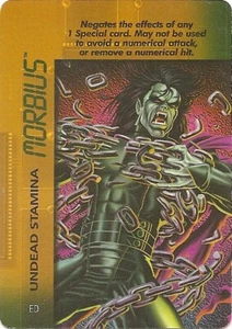 Marvel OVERPOWER Mission Control MORBIUS UNDEAD STAMINA especial - Imagen 1 de 1