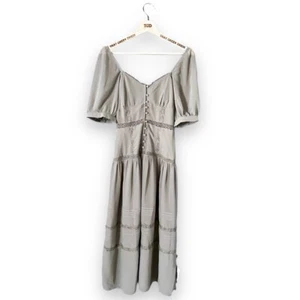 BNWT New Ladies ASOS Tall Green Off Shoulder Midi Gypsy Dress Size 8 - Picture 1 of 5