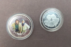 Bud Spencer/Terence Hill - 2 x Silber Münze Medaille PP - Bild 1 von 2