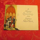 Carte postale vintage Noël Noël Joyeux Nouvel An plus courte que la normale carte a69