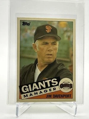 1985 Topps Traded TIFFANY Jim Davenport Baseball Card #27T NM-MT FREE SHIPPING - Image 1 of 3