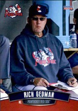 2016 Pawtucket Red Sox Choice #34 Rich Gedman Framingham Massachusetts MA Card
