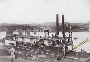 transports Ship Tennessee River Chattanooga TN 1864 Reprint from its Scan 8X11 - Picture 1 of 1