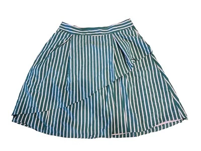  Falda halógena x Atlantic-Pacific Kelly a rayas con volantes para mujer talla 3X usada en excelente estado Foto 1 de 4