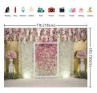 Classic Realistic White Pink Rose Backdrop Wedding Ceremony Proposal Decoration
