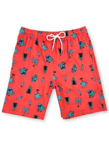 Wasabi Waves Boys Printed Boardshorts Swimsuit with Mesh Lining 2-16yr - Picture 1 of 33