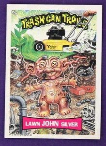 Topps Trash Bash Can Trolls 34a 1992 césped John Silver - Imagen 1 de 2