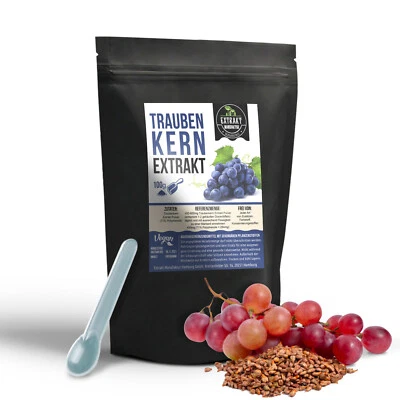 100g-1000g Traubenkernextrakt | Extrakt PULVER [ OPC ] ohne Zusätze - Bild 1 von 3